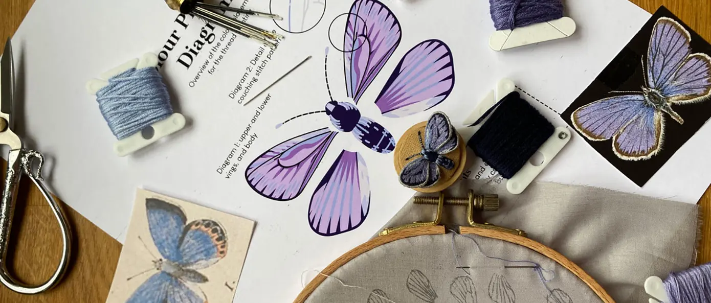 Stumpworkbroderi skulptera med tyg och tråd 15-18  juli Stumpworkbroderi skulptera med tyg och tråd 15-18  juli