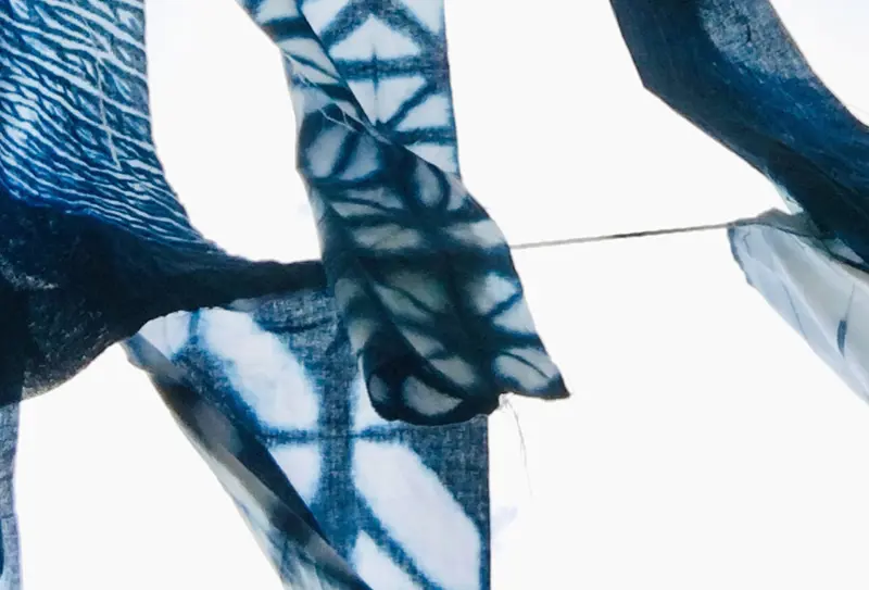 Indigo/ Shibori/ Reservagetryck 17-19 juni