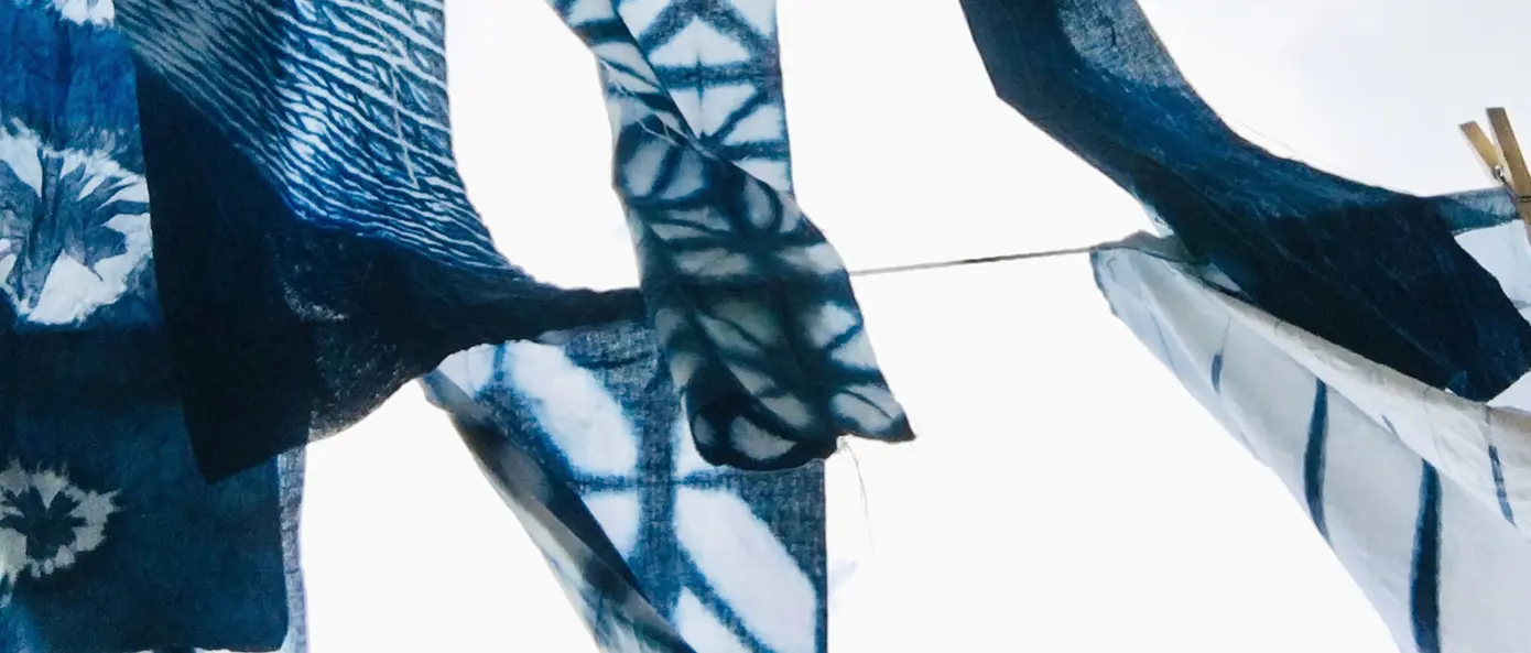 Indigo/ Shibori/ Reservagetryck 17-19 juni