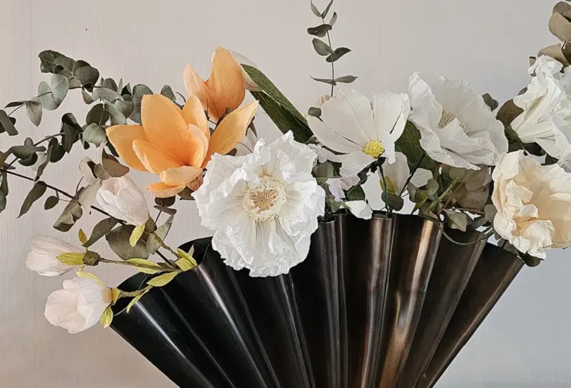 Pappersblommor i crepe 16-17 juli